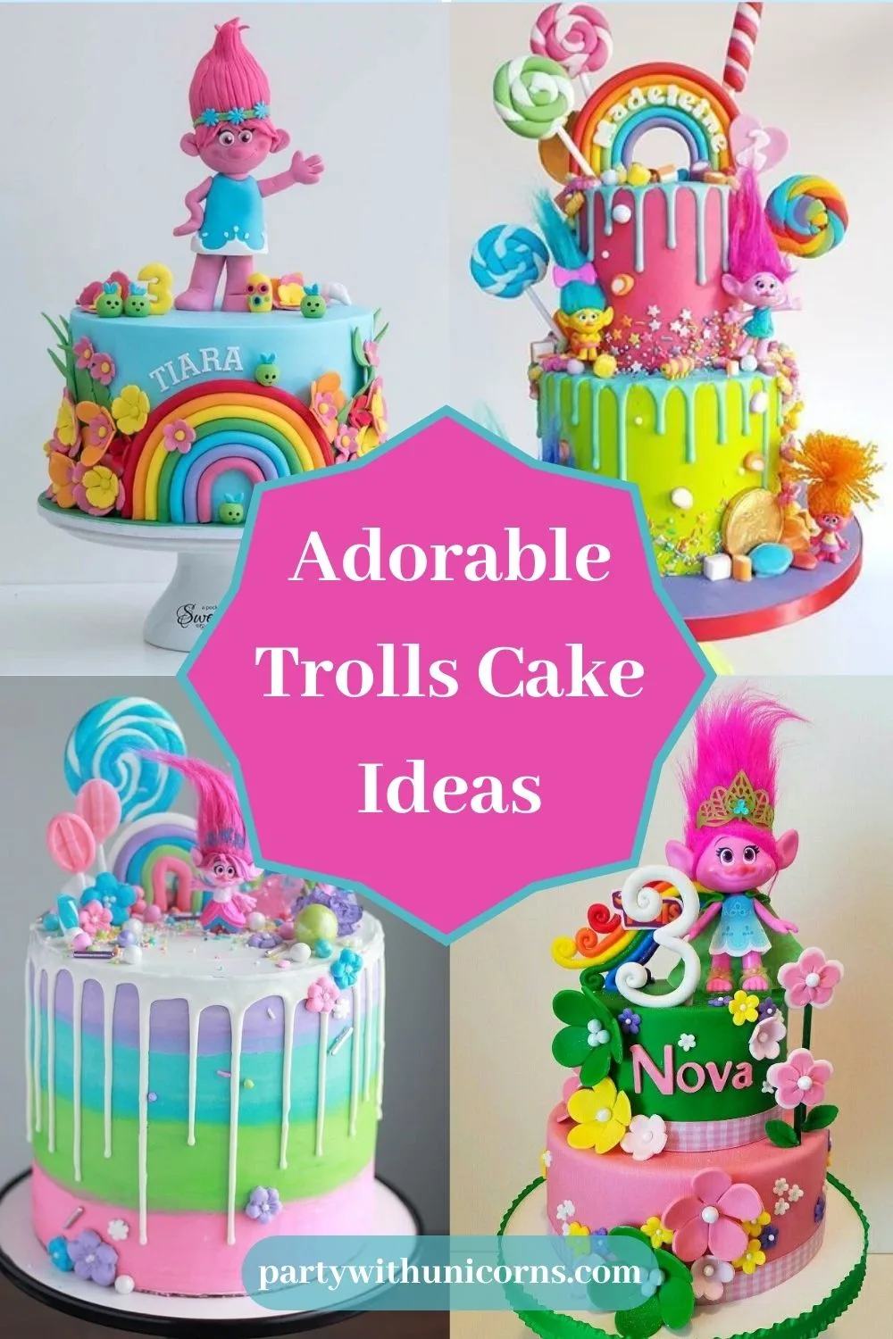 Adorable Trolls Cake Ideas